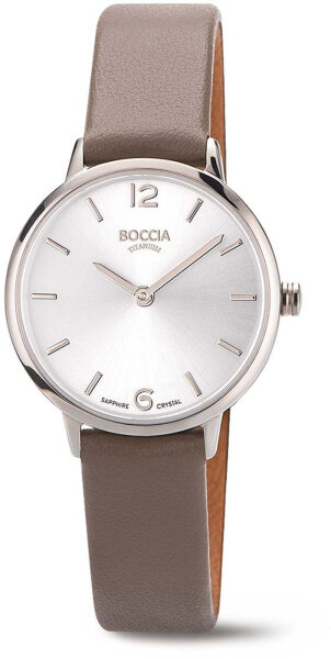 Reloj de mujer con correa de piel de manzana - Boccia Modelo: 3345-01