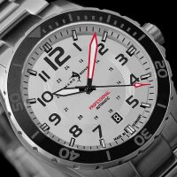 Silver Ceramic Reloj de buceo - Marc and Sons Modelo:...