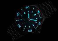 Yellow Black Ceramic Reloj de buceo - Marc and Sons Modelo: MSD-050-06-S