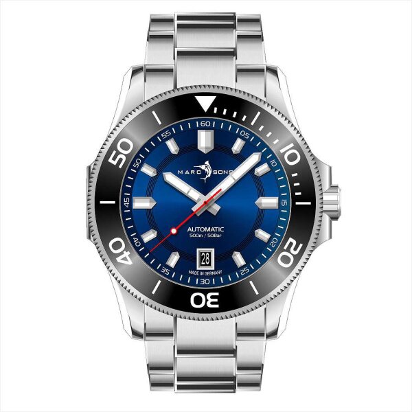 Classic Diver Blue Reloj de buceo - Marc and Sons Modelo: MSD-051-02-S