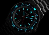 Military Diver Black White - Marc and Sons Modelo: MSD-051-09