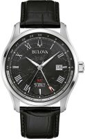 Reloj de hombre, fecha, correa de cuero - Bulova Modelo:...