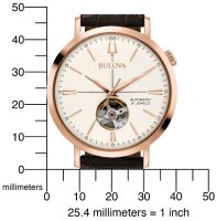 Reloj de hombre clásico automático - Bulova Modelo: 97A136