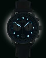 Reloj de hombre, Friedrichshafen, correa de cuero azul...