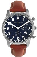 Reloj piloto con caja de acero satinado –...