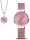 Set para dama con reloj de pulsera y collar a juego – Bering Modelo: 19031-989-GWP