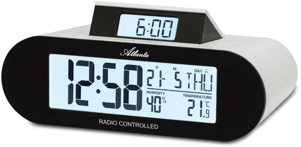 Despertador digital con adaptador de corriente – Atlanta Modelo: 1869