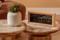 Reloj despertador de bambú, analógico, negro – Karlsson Modelo: KA5925BK