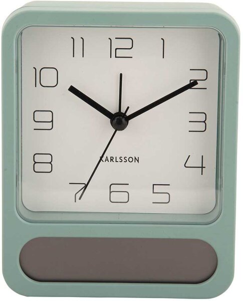 Reloj despertador, analógico, verde menta – Karlsson Modelo: KA5954GR
