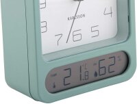 Reloj despertador, analógico, verde menta – Karlsson Modelo: KA5954GR