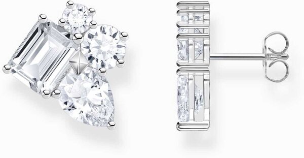 Pendientes de botón con 4 elaboradas circonitas – Thomas Sabo Modelo: H2275-051-14