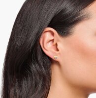 Pendientes de botón corazón con piedra rosa – Thomas Sabo Modell: H2271-414-9