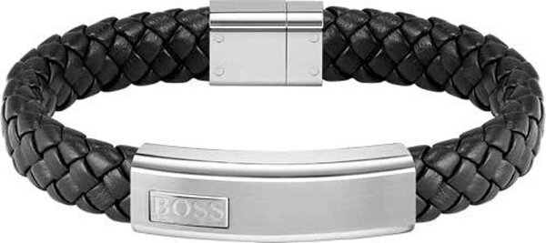 Boss Jewelry 1580178M – LANDER Pulsera de cuero trenzado