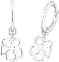 Pendientes de aro con colgante de flor – s.Oliver Jewelry Modelo: 2033877
