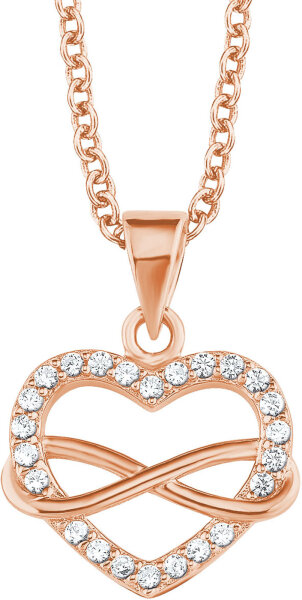 Collar corazón con piedras e infinito – s.Oliver Jewelry Modelo: 2020988-