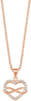 Collar corazón con piedras e infinito – s.Oliver Jewelry Modelo: 2020988-