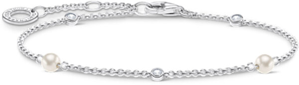 Pulsera con perlas y piedras – plata de ley 925