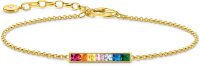 Pulsera con piedras de colores – chapado en oro...