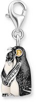 Charm colgante pingüinos en 3D – plata de ley 925