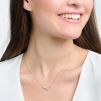 Collar con cristales de hielo y piedras blancas –...