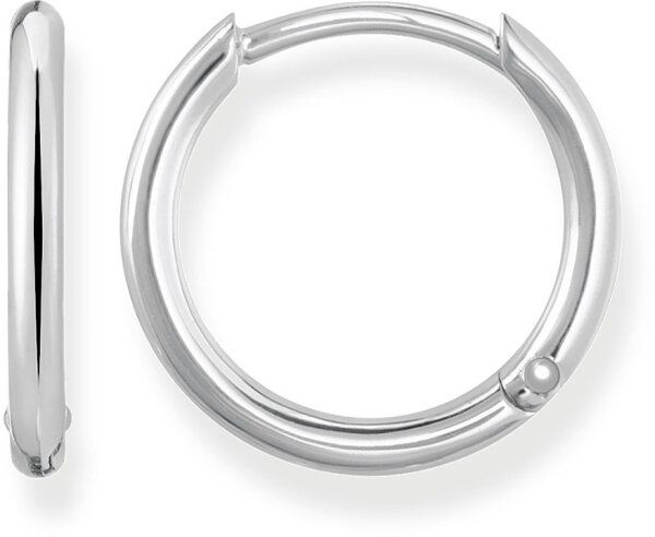 Pendientes de aro plateados pequeños – plata de ley 925