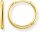 Pendientes de aro dorados pequeños – chapado en oro amarillo de 750
