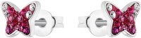 Prinzessin Lillifee 2034006 Pendientes de botón mariposa con piedras