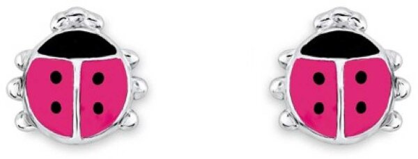 Prinzessin Lillifee 9045990 Pendientes de botón mariquita rosa