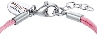 Prinzessin Lillifee 2034000 Pulsera de textil con corazones de acero inoxidable