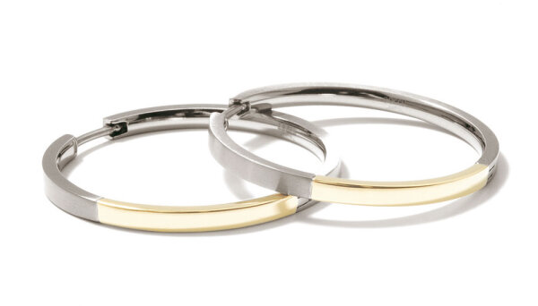 Pendientes parcialmente chapados en oro – Boccia Jewelry Modell: 0516-02