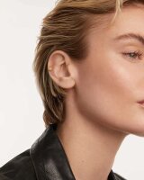 Kimi Pendiente individual con colgante de piedra preciosa - 18K chapado en oro