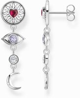 Pendientes largos con talismanes cósmicos en 3D -...