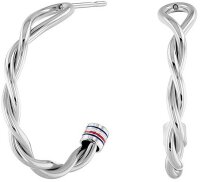 Aros retorcidos de acero inoxidable - Tommy Hilfiger...