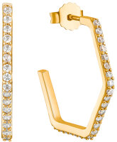 Aros cuadrados con piedras - s.Oliver Jewelry Modell: 2031445