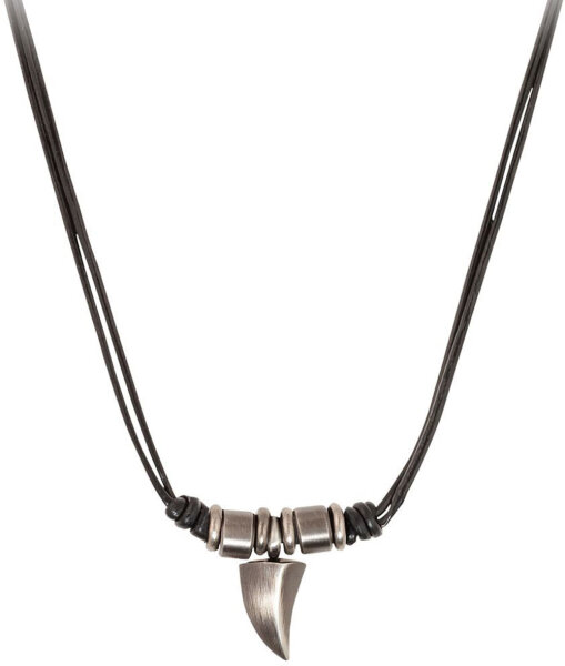 Collar de cuero con cuentas y colgante de diente - s.Oliver Jewelry Modell: 2035535