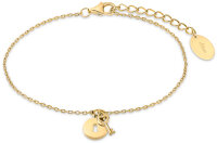 Pulsera con colgante de candado y llave - s.Oliver Jewelry Modell: 2032566