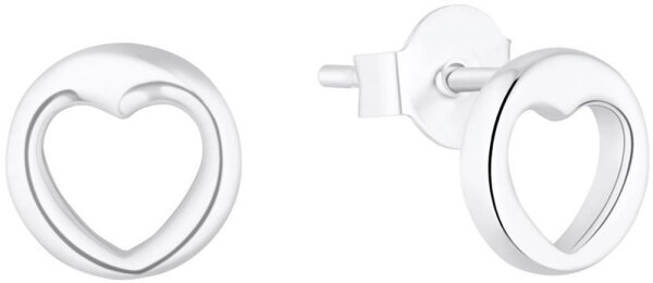 Pendientes tipo botón con corazones calados - s.Oliver Jewelry Modell: 2035754