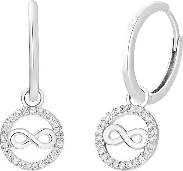 Pendientes colgantes de infinito con piedras - s.Oliver Jewelry Modell: 2032568