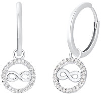Pendientes colgantes de infinito con piedras - s.Oliver Jewelry Modell: 2032568