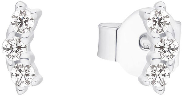 Pendientes tipo botón con 3 piedras - s.Oliver Jewelry Modell: 2034843