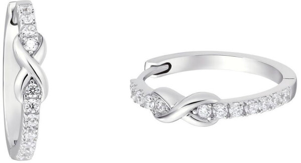 Aros con piedras e infinito - s.Oliver Jewelry Modell: 2034966
