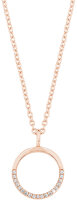 Collar con colgante redondo en tono rosé - s.Oliver Jewelry Modell: 2026070