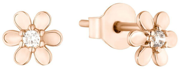 Pendientes de flor con una piedra - s.Oliver Jewelry Modell: 2026069