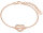 Pulsera con colgante de corazón en tono rosé - s.Oliver Jewelry Modell: 2020990