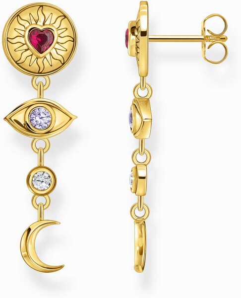 Pendientes largos con talismanes cósmicos en 3D - Thomas Sabo Modell: H2277-995-7