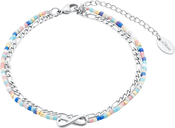 Tobillera doble con colgante de infinito - s.Oliver Jewelry Modell: 2034576
