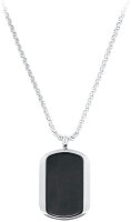 Collar con colgante tipo dog-tag - s.Oliver Jewelry...