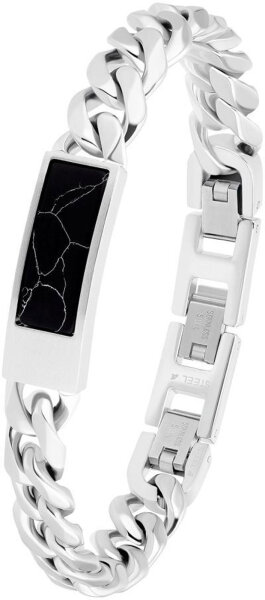 Pulsera tipo placa con inserción de mármol - s.Oliver Jewelry Modell: 2034936