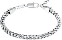 Pulsera plateada / cadena doble - s.Oliver Jewelry...