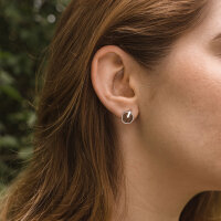 Opacity Pendientes redondos con elemento de madera - Holzkern Modell: Jewelry